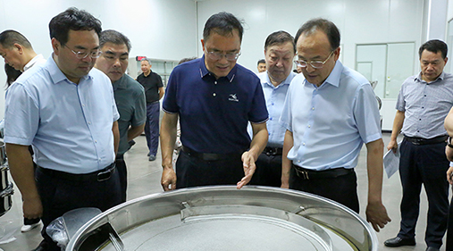 新乡市市长魏建平莅临蜜桃成人网色情筛机调研指导